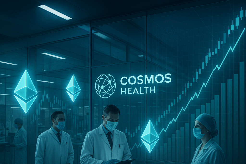 Cosmos Health Increases Ethereum Investment to .8 Million Through 0… Cosmos Health Increases Ethereum Investment to .8 Million Through 0…